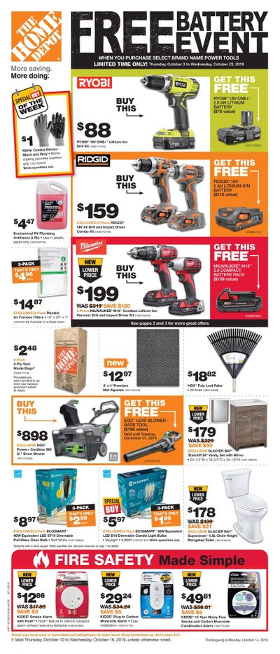 Home Depot (ON) Flyer October 10 to 16