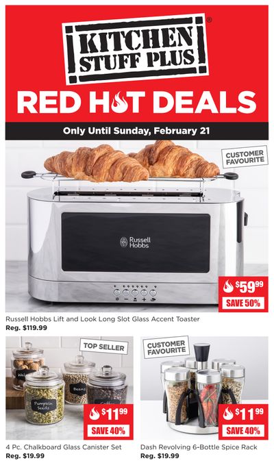 Kitchen Stuff Plus Red Hot Deals Flyer February 16 to 21