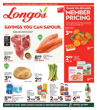 Longo's (Liberty Village) Flyer February 18 to March 3