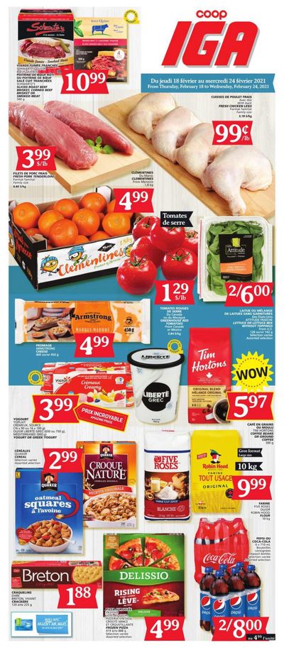 Coop IGA Flyer February 18 to 24