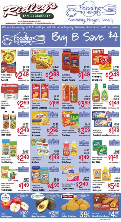 Ridley's Weekly Ad Flyer February 16 to February 22, 2021