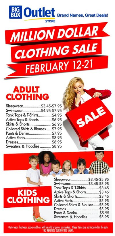 Big Box Outlet Store Flyer February 12 to 21