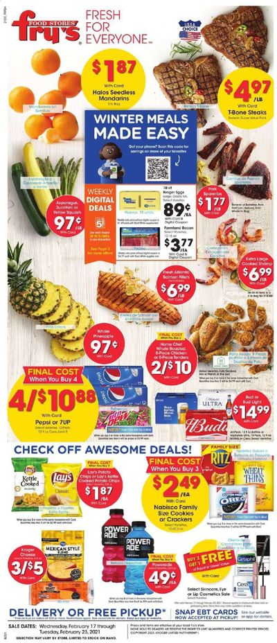 Fry’s (AZ) Weekly Ad Flyer February 17 to February 23