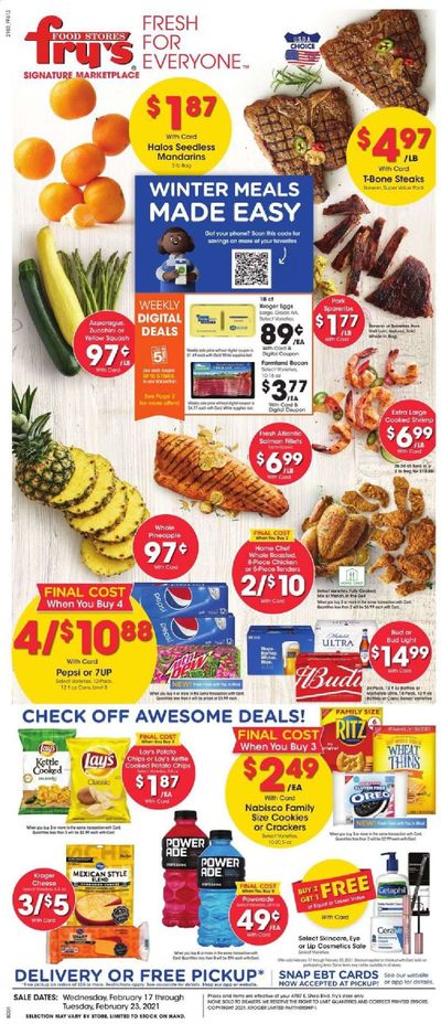 Fry’s (AZ) Weekly Ad Flyer February 17 to February 23