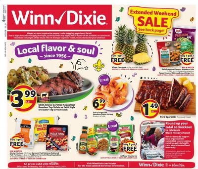 Winn Dixie (AL, FL, GA, LA, MS) Weekly Ad Flyer February 17 to February 23