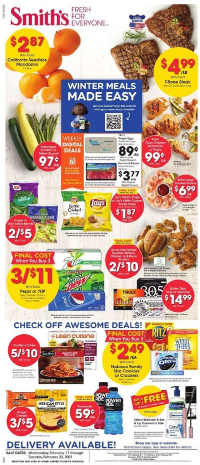 Smith's (AZ, ID, MT, NM, NV, UT, WY) Weekly Ad Flyer February 17 to February 23