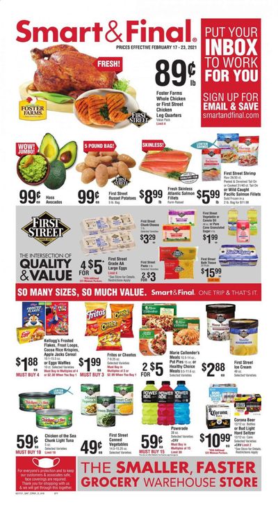 Smart & Final (AZ, CA, NV) Weekly Ad Flyer February 17 to February 23