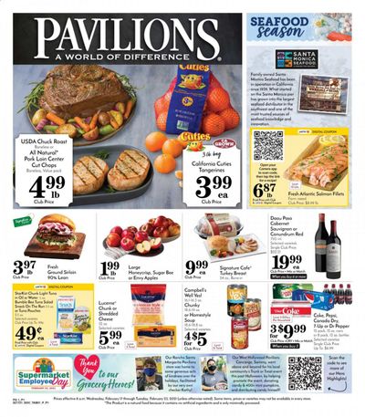 Pavilions (CA) Weekly Ad Flyer February 17 to February 23