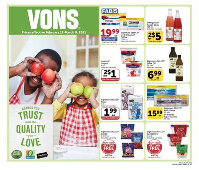Vons (CA, NV) Weekly Ad Flyer February 17 to March 9