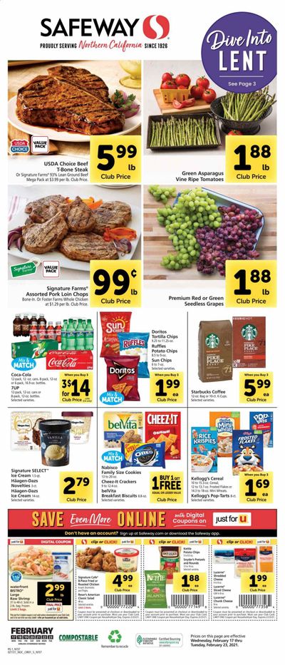 Safeway Weekly Ad Flyer February 17 to February 23