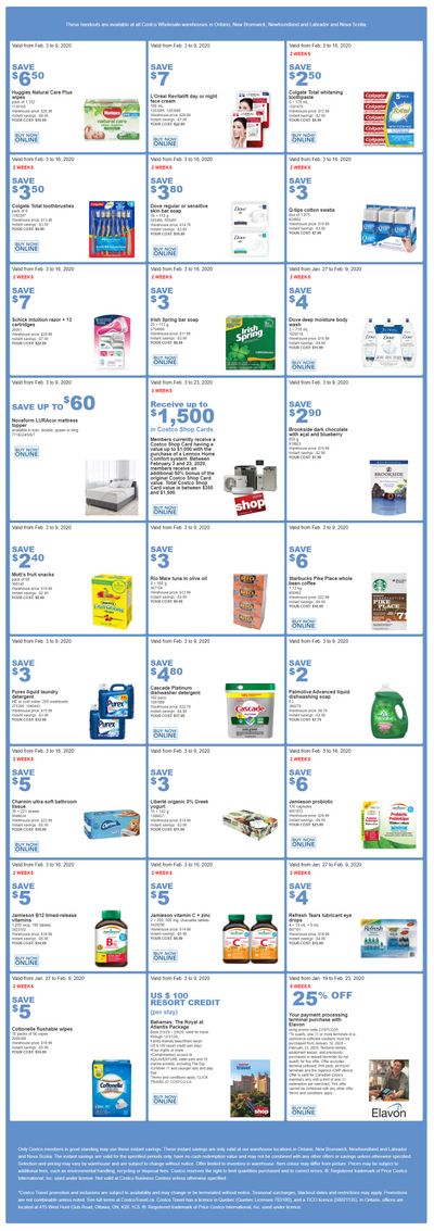 Costco (ON & Atlantic Canada) Weekly Savings February 3 to 9