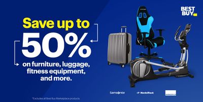 Best Buy Canada 4-Day Lifestyle Event: Save up to 50% on Furniture, Luggage, Fitness Equipment & More