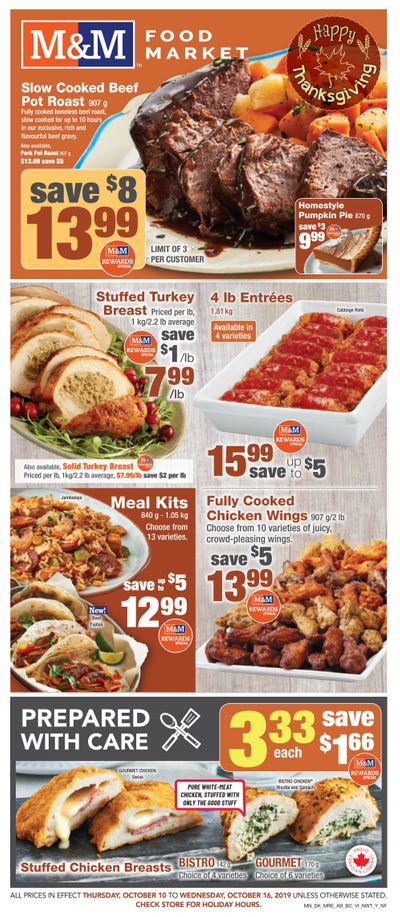 M&M Food Market (SK, MB, NS, NB) Flyer October 10 to 16