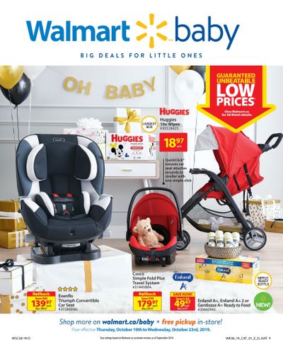 Walmart Baby Insert October 10 to 23