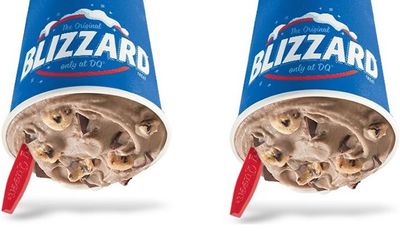 New Double Fudge Cookie Dough Blizzard at Dairy Queen