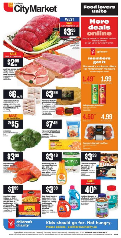 Loblaws City Market (West) Flyer February 18 to 24