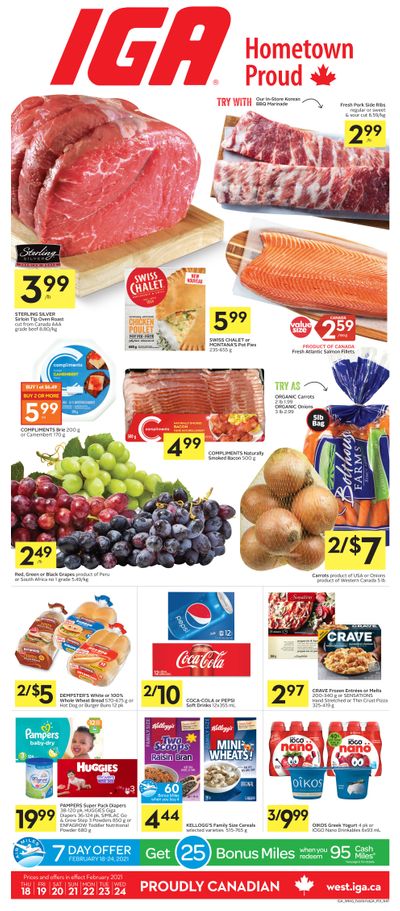 IGA (West) Flyer February 18 to 24