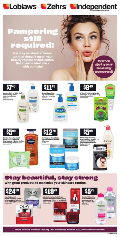 Zehrs Beauty Book February 18 to March 17