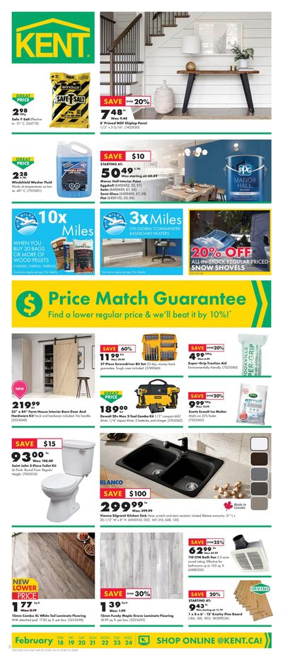 Kent Building Supplies Flyer February 18 to 24
