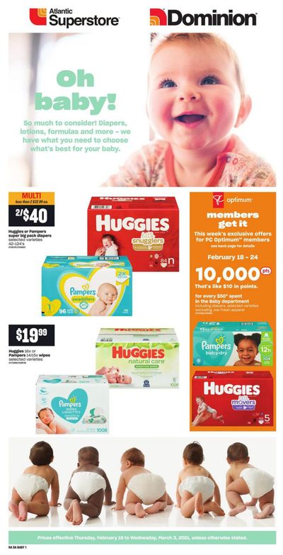 Atlantic Superstore Baby Flyer February 18 to March 3