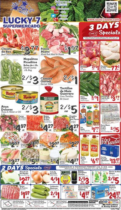 Lucky 7 Supermarket Weekly Ad Flyer February 17 to February 23, 2021