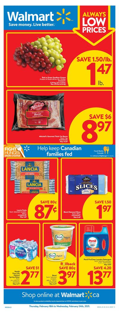 Walmart (West) Flyer February 18 to 24