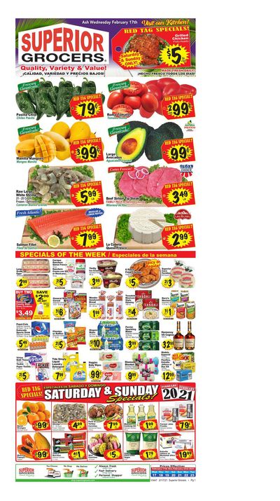 Superior Grocers Weekly Ad Flyer February 17 to February 23, 2021