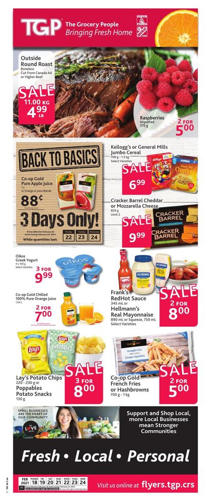 TGP The Grocery People Flyer February 18 to 24