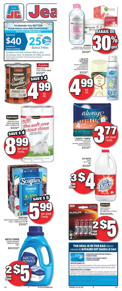 Jean Coutu (NB) Flyer February 19 to 25