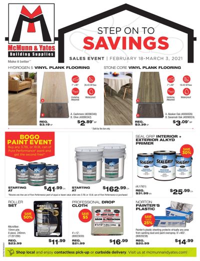 McMunn & Yates Building Supplies Flyer February 18 to March 3