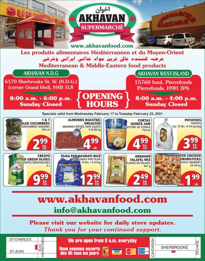 Akhavan Supermarche Flyer February 17 to 23