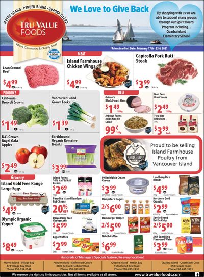 Tru Value Foods Flyer February 17 to 23