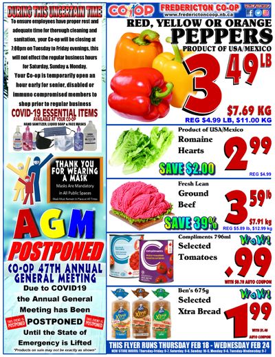 Fredericton Co-op Flyer February 18 to 24