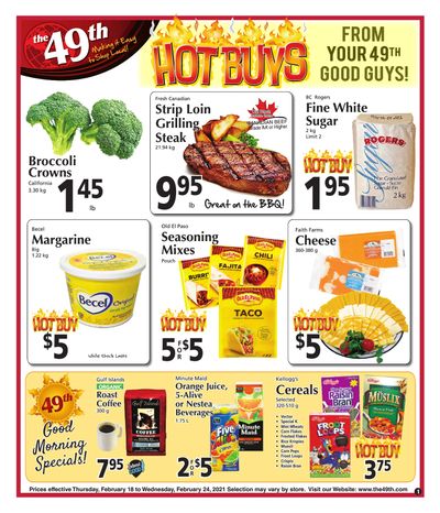 The 49th Parallel Grocery Flyer February 18 to 24