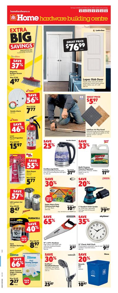 Home Hardware Building Centre (BC) Flyer February 18 to 24