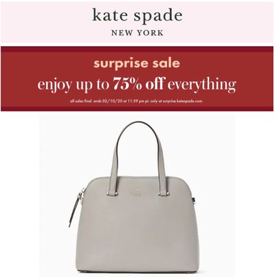 Kate Spade Surprise Sale: Save up to 75% off Everything