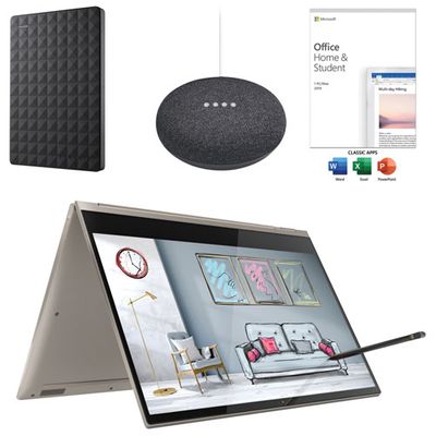 Lenovo Yoga C930 13.9" 2-in-1 Laptop (i7/512GB SSD/16GB RAM) w/ Office, 1TB External HDD & Google Home Mini on Sale for $1299.97 (Save $1195.00) at Best Buy Canada