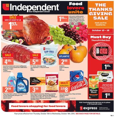 Independent Grocer (Atlantic) Flyer October 10 to 16