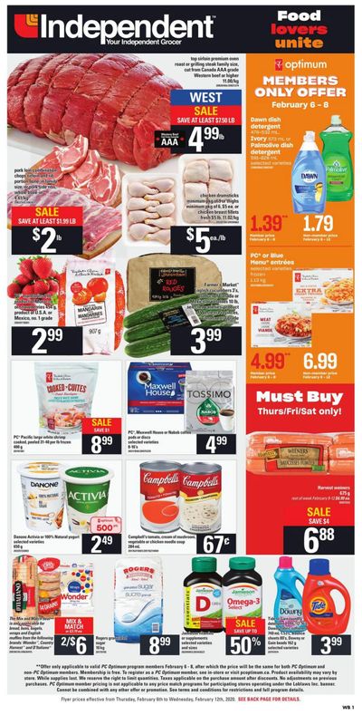 Independent Grocer (West) Flyer February 6 to 12