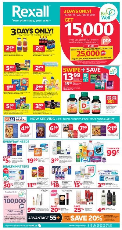 Rexall (West) Flyer February 19 to 25