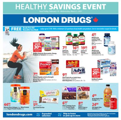 London Drugs Healthy Savings Event Flyer February 19 to March 3