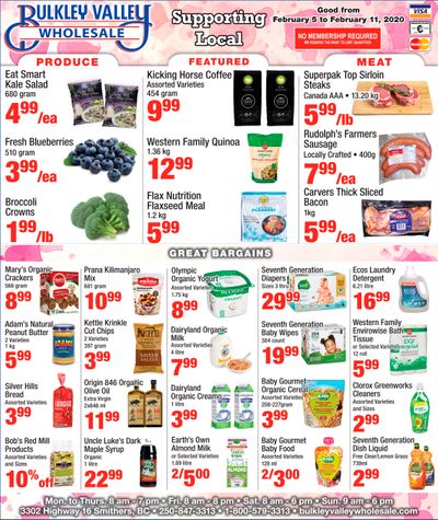 Bulkley Valley Wholesale Flyer February 5 to 11