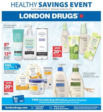 London Drugs Healthy Savings Event Flyer October 10 to 23