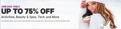 Groupon Canada Sale: Save up to 75% off on Activities, Beauty, Restaurants, Apparel, Tech & More Groupon Canada Sale: Save up to 75% off on Activities, Beauty, Restaurants, Apparel, Tech & More