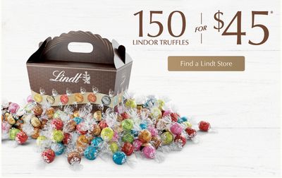 Lindt Chocolate Canada Sale: Get 150 Lindor Truffles for Only $45 + Save 30% off all Gift Boxes + More Deals
