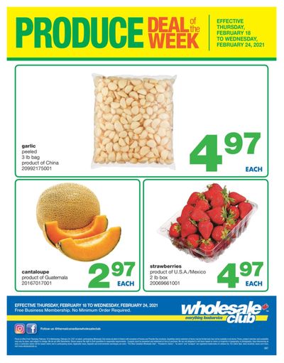Wholesale Club (ON) Produce Deal of the Week Flyer February 18 to 24