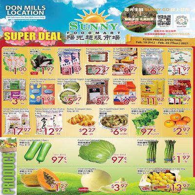 Sunny Foodmart (Don Mills) Flyer February 19 to 25