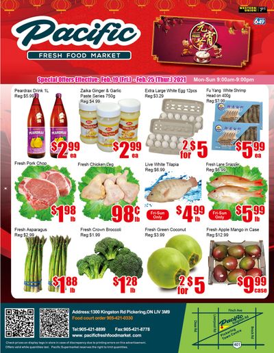 Pacific Fresh Food Market (Pickering) Flyer February 19 to 25