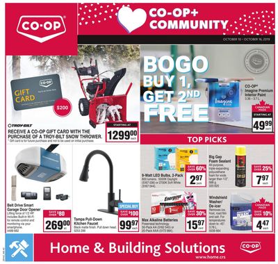 Co-op (West) Home Centre Flyer October 10 to 16
