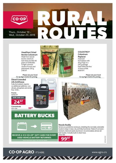Co-op (West) Rural Routes Flyer October 10 to 23